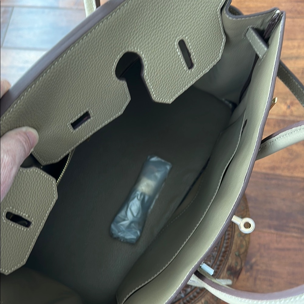 Wirkin Real Leather 35 etoupe New!! - Picture 3 of 5